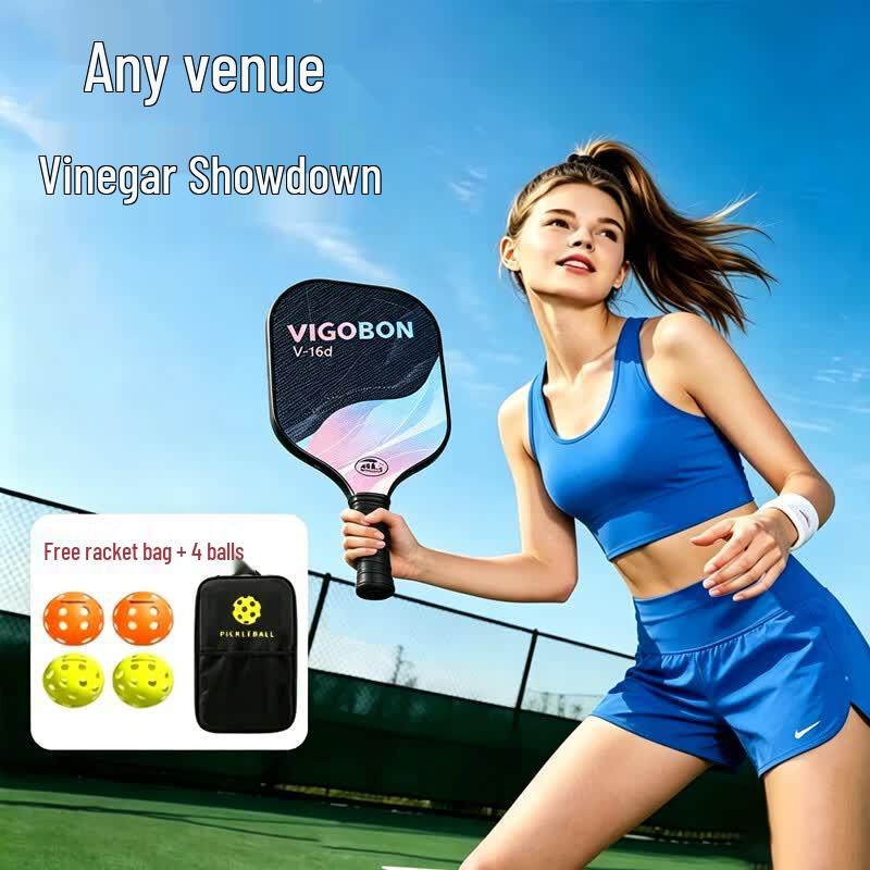 Jie Mai Professional 3K Carbon Fiber Table Tennis Racket Set
