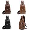 Mens Sling Bag With Usb Charging And Multiple Interior Pockets**