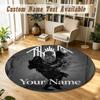 Sleep Token Personalized Round Rug Support Custom Name, Soft Home Decor Mat