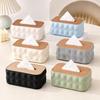 Elegant Tissue Dispenser Large Opening Paper Dispenser Storage Box  Desktop Organization