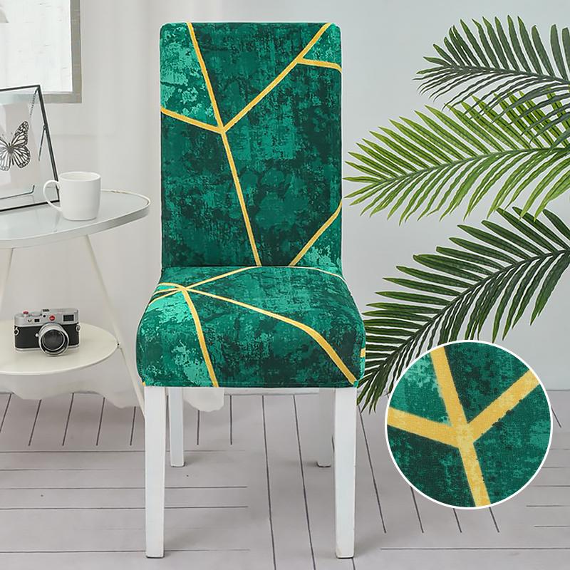 Dining Chair Slipcover,High Stretch Removable Washable Chair Seat Protector Cover for Home Party Hotel Wedding Ceremony 4/6pcs