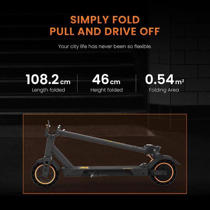 KuKirin S1 Max - Faltbarer Elektroroller - 350W Motor - 36V 10,4Ah Akku - Max 30km/h - 8 Zoll Reifen - Reichweite 39km