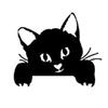 5 Pcs Cute Cat Light Switch Sticker Little Black Cat Animal Switch Decals Removable DIY Wall Art Mural for Baby Nursery Room