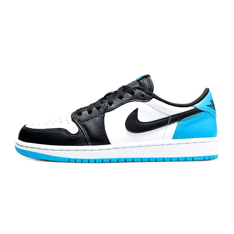 

Jordan 1 Retro Low OG Black Dark Powder Blue GS 38
