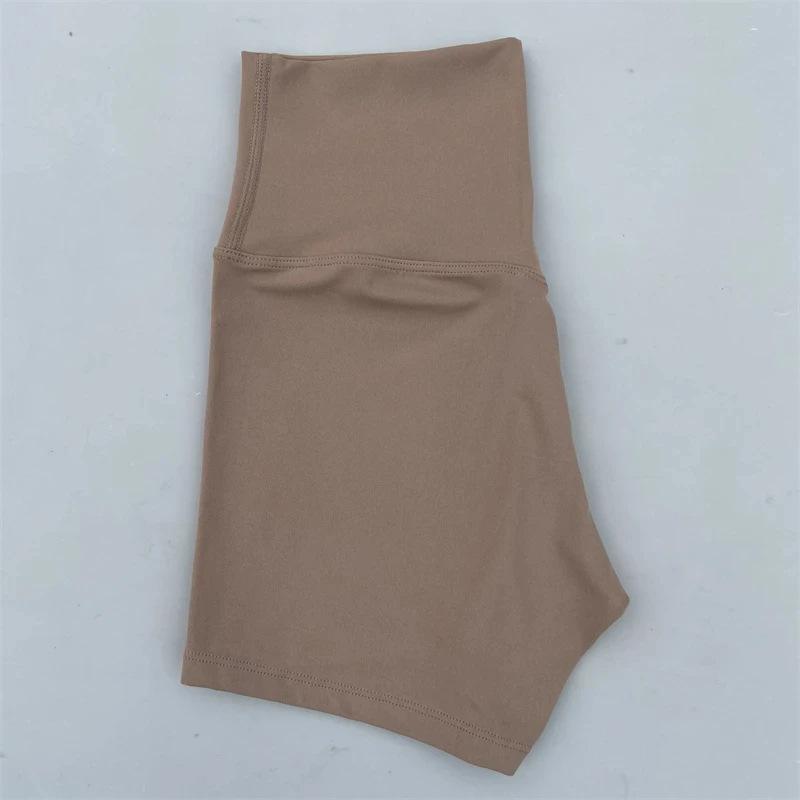 Dopamine Yoga Shorts: High Waist, Breathable, Nude Feel, Elastic Three-Point Safety.