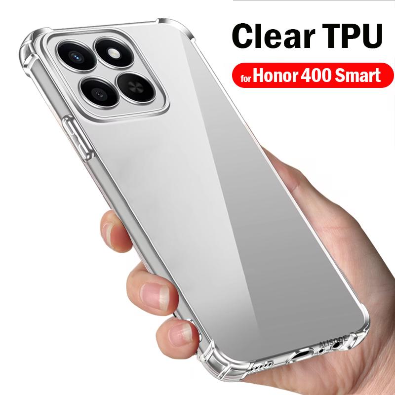 TPU Transparent Funda for Honor 400 Smart Case Ultra Thin HD Clear Soft Shockproof Phone Cover Capa Coque