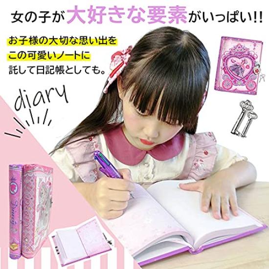 PECOWARE Deník s baletním Pecowear Dárkem k narozeninám Zámek, Vzor, Růžová, Papírnictví, Diář, Plánovač, Zápisník, Děti, Dívky,