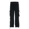 Men Women Streetwear Cargo Pants Loose Fit Straight Leg Wide Trousers With Detail Multi Pocket Cotton Casual