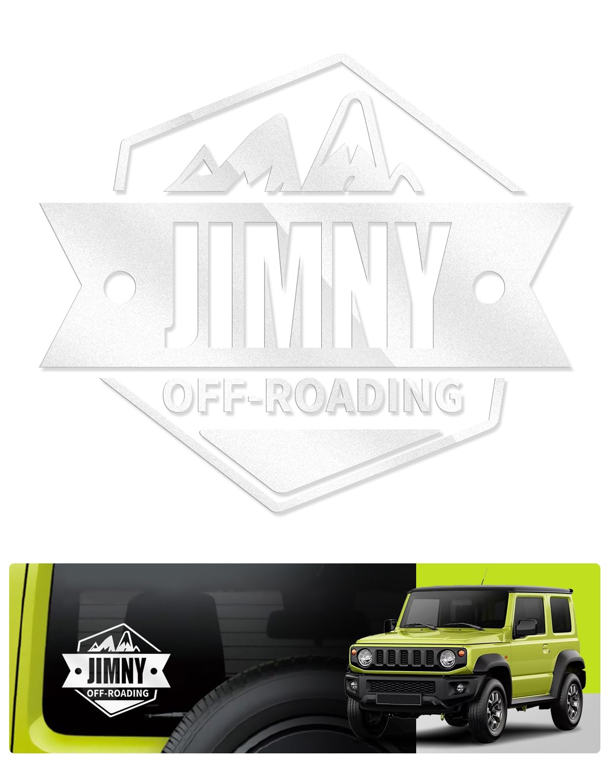 

Наклейка на автомобиль, Наклейка Jimny, Устойчивая к высоким температурам, Крутая, Водонепроницаемая наклейка, Водонепроницаемая, Наклейка на автомобиль (Тип) белый