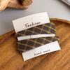 2025 New French Retro Plaid Fabric Hair Clips Large Edge Fashionable Side Bangs Women's Hairpins Stylish Hair Accessories