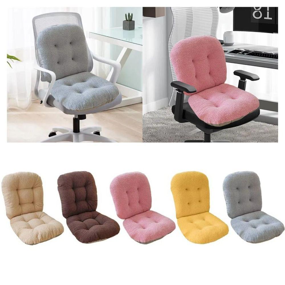 with Back Support Chair Cushion Soft High Elasticity Office Chair Pad Anti-Slip Backrest Support Cushion Home Office Use