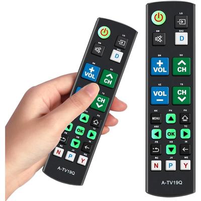 Universal Big Button TV Remote Control with Glow-in-the-Dark Keys for Elderly, TV Remote for Seniors, Easy To Use, Compatible with Sam-sung