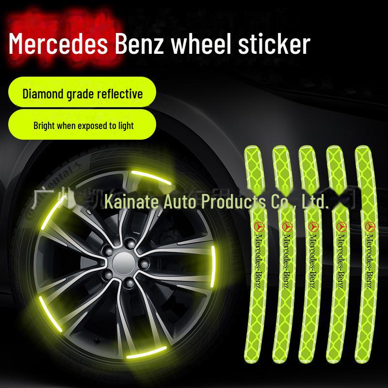 Reflective Wheel Hub Stickers: Luminous, Personalized Motorcycle and Car Decoration