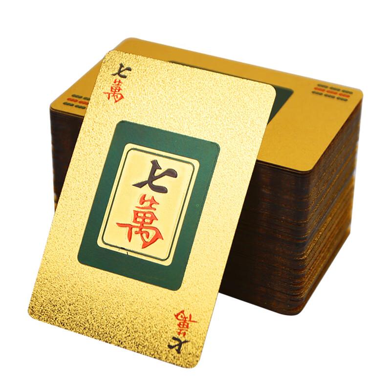 Brangdy Gold Foil Mahjong Playing Cards - 2 Decks
