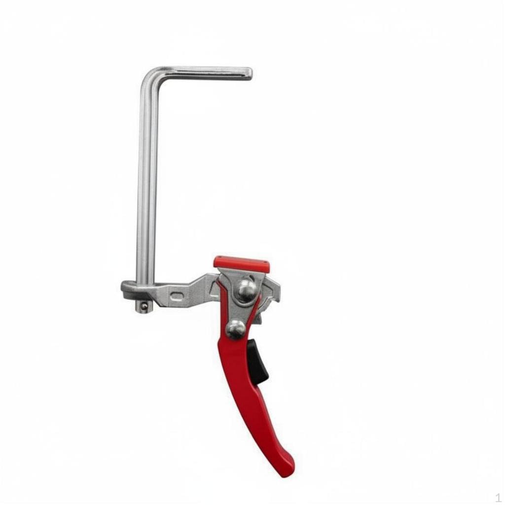 Ratchet Bar Clamp Heavy Duty Quick Grip FClamp NonMarring Pads Track Saw Accessory for Woodworkers,