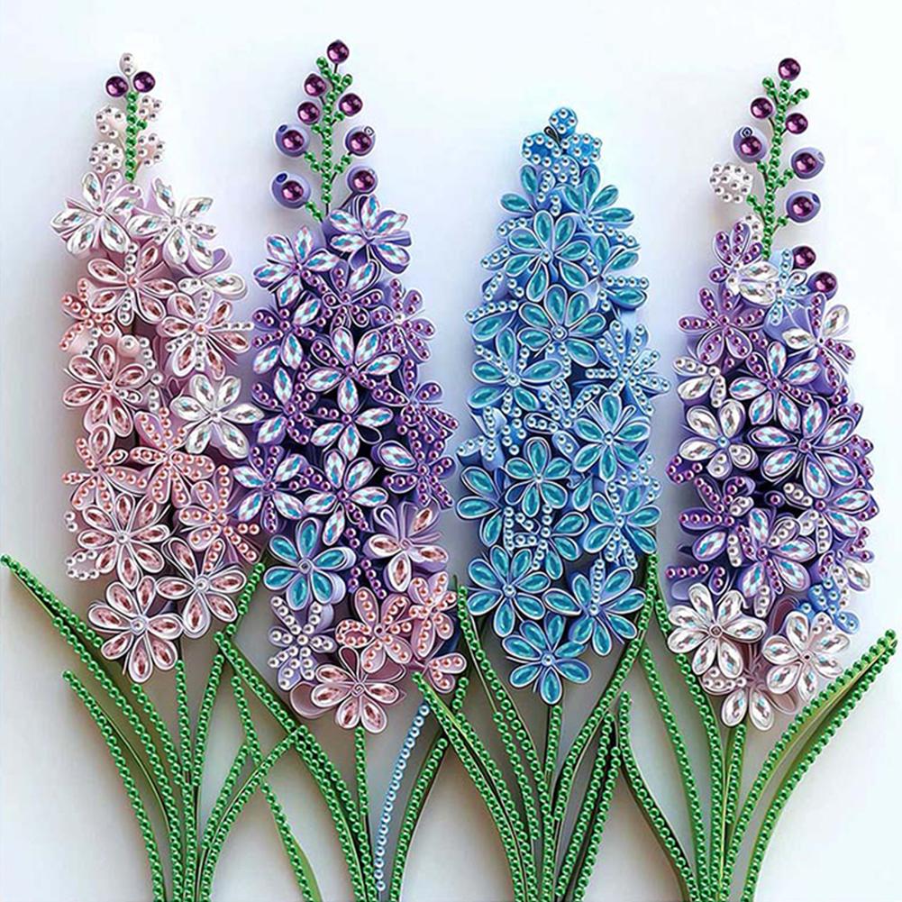 5D DIY Partial Special Shaped Drill Diamond Painting Kit Plant Decor30x30cm