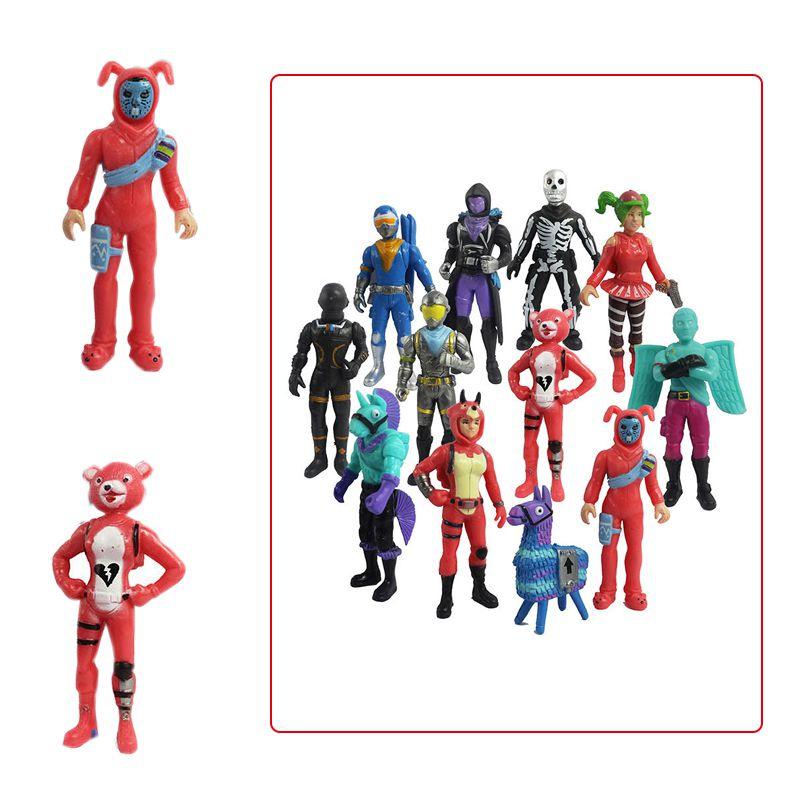 Pvc 12pc Fortnight Action Figure Pack Game Collection Toy Doll Playset