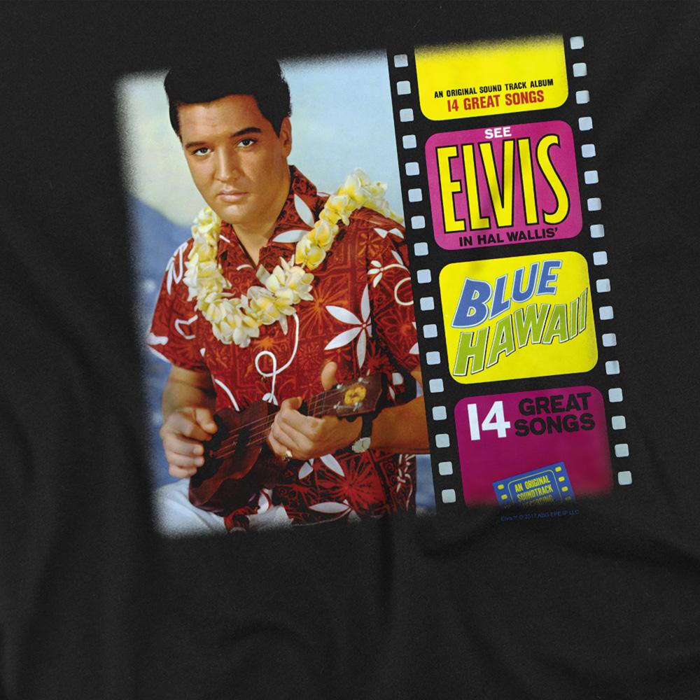 Elvis Presley Unisex Adult Blue Hawaii Album T-Shirt