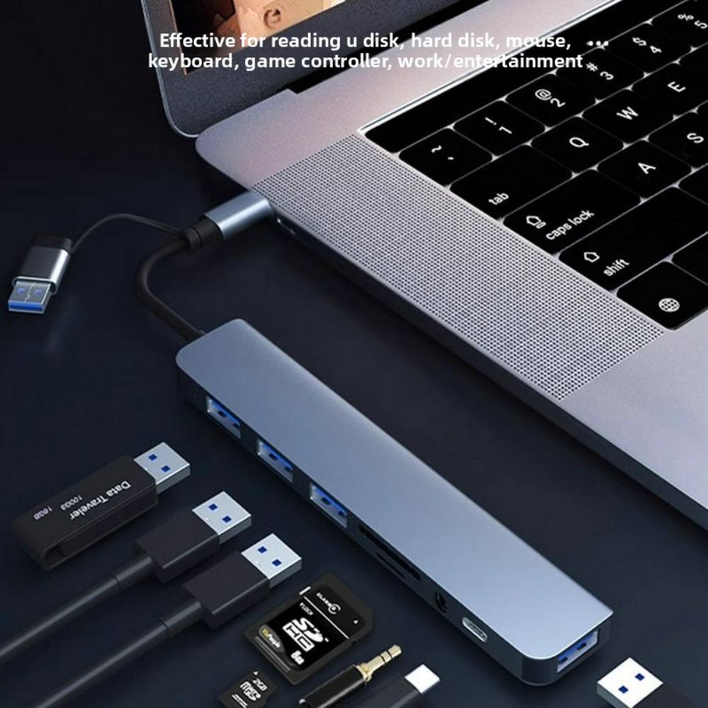 USB 30 Type C Hub for Laptop with Multiple Ports Expand Dock for Tablet Phone PC Desktop