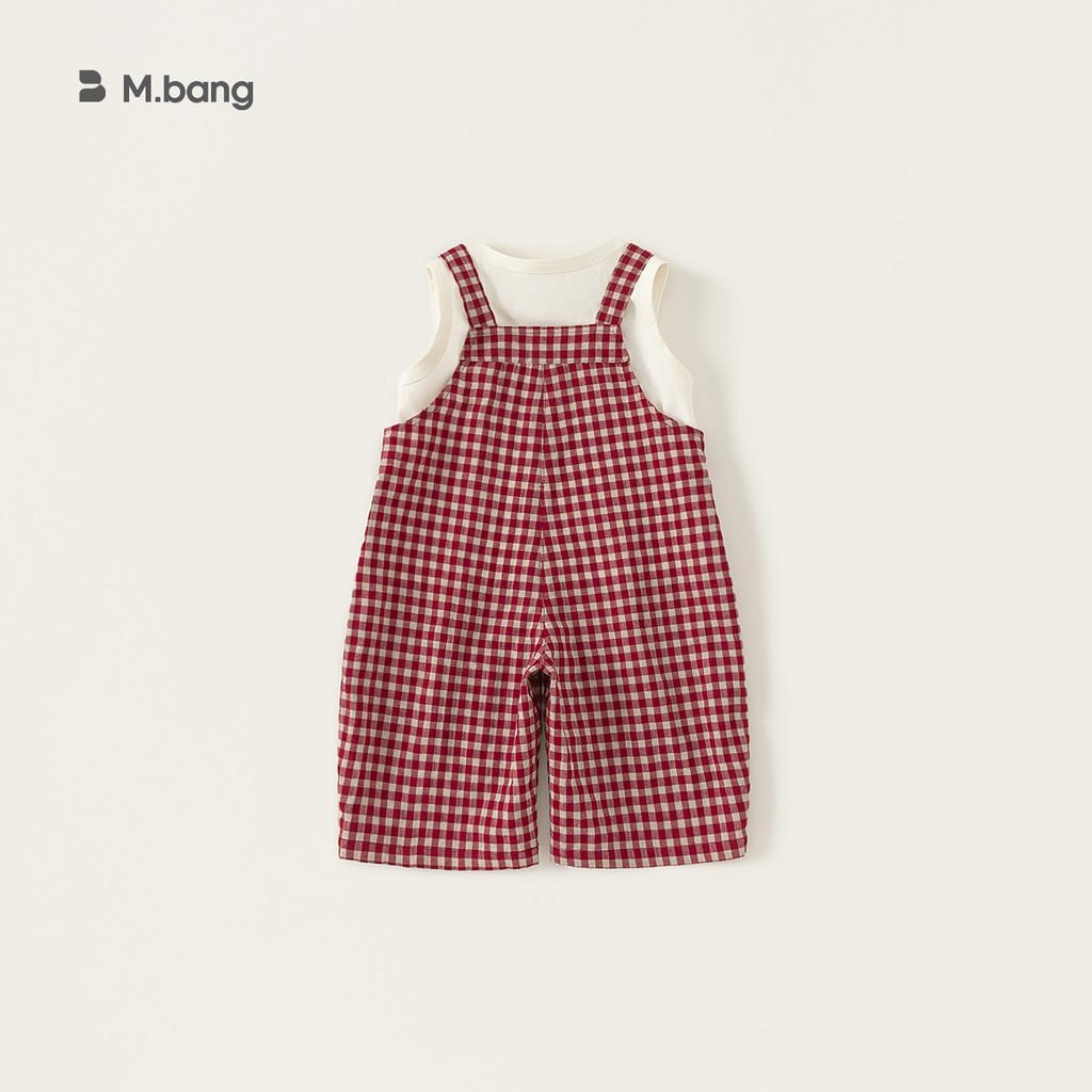 Girl Summer Clothing Set With Cotton Gingham Pattern For Ages 3 To 8