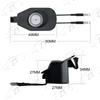 For Ford Mustang 2013-2022 Side Rearview Mirror Welcome Icon Lights HD LED Projector Ghost Shadow Lamp Modification Never Fade