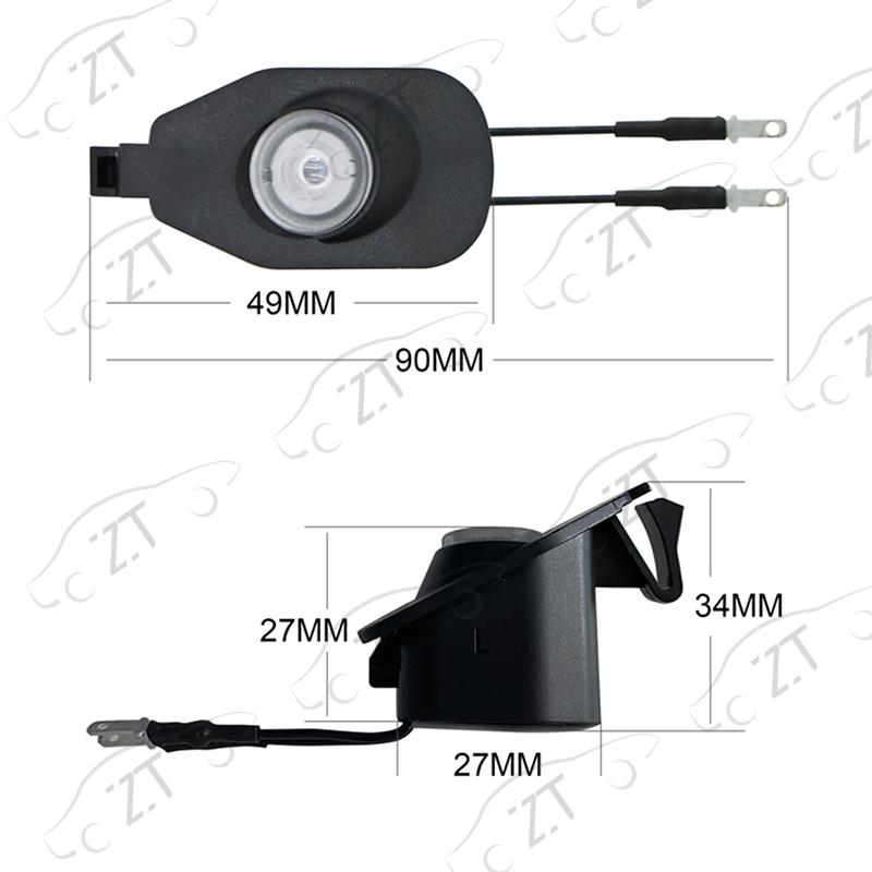 For Ford Mustang 2013-2022 Side Rearview Mirror Welcome Icon Lights HD LED Projector Ghost Shadow Lamp Modification Never Fade