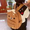 Cartoon Rilakkumas Rucksack für Kinder Kawaii Korilakkuma Stickerei Schultasche Große Kapazität Mädchen Jungen Schüler Schultasche