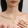 Tichia Rainbow Unicorn Necklace: S925 Silver Starry Collarbone Chain for Women
