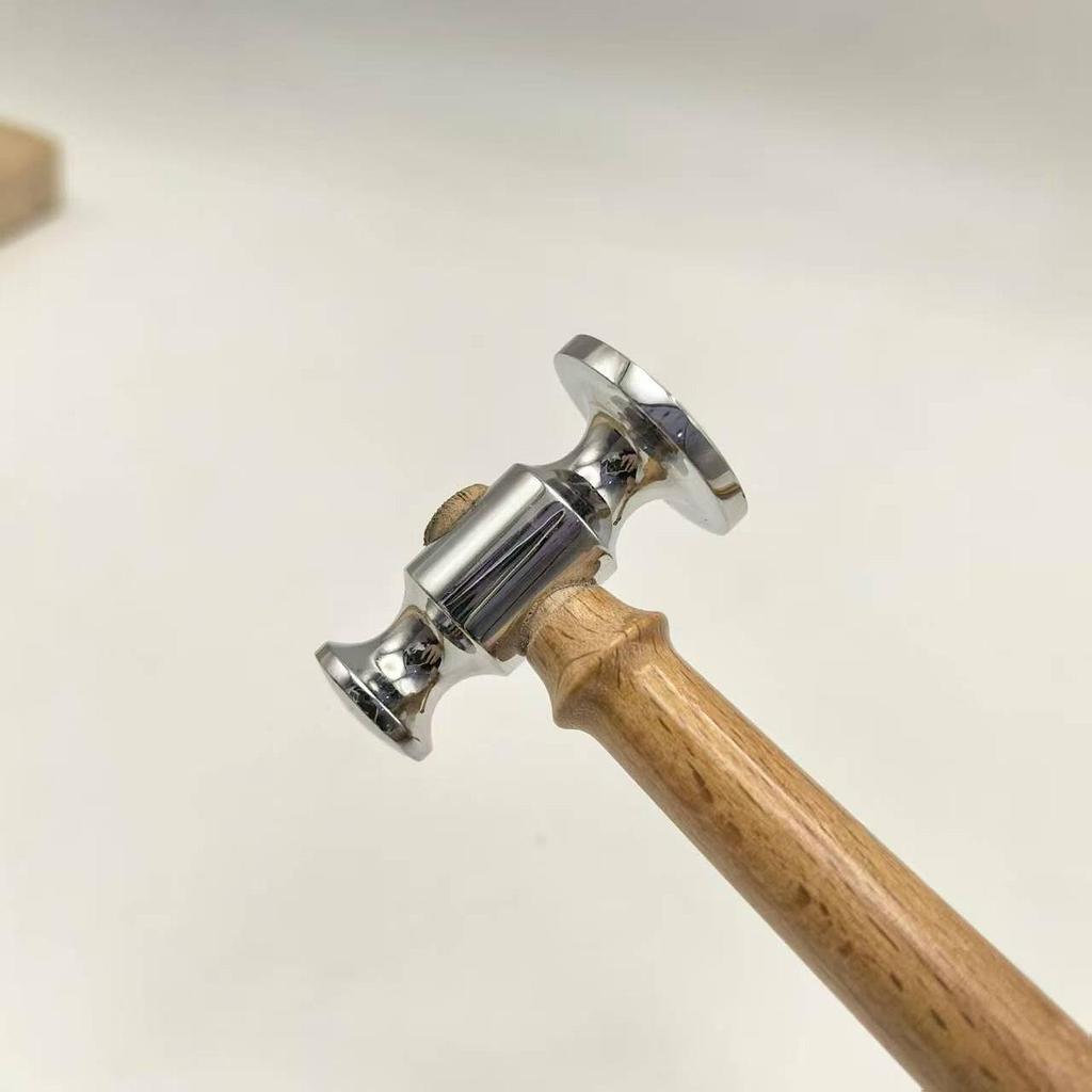 Guitar Fret Hammers Multipurpose Wooden Handle Compact Professional Guitar Repair Tool Double Headed for Bass Jewelry Home