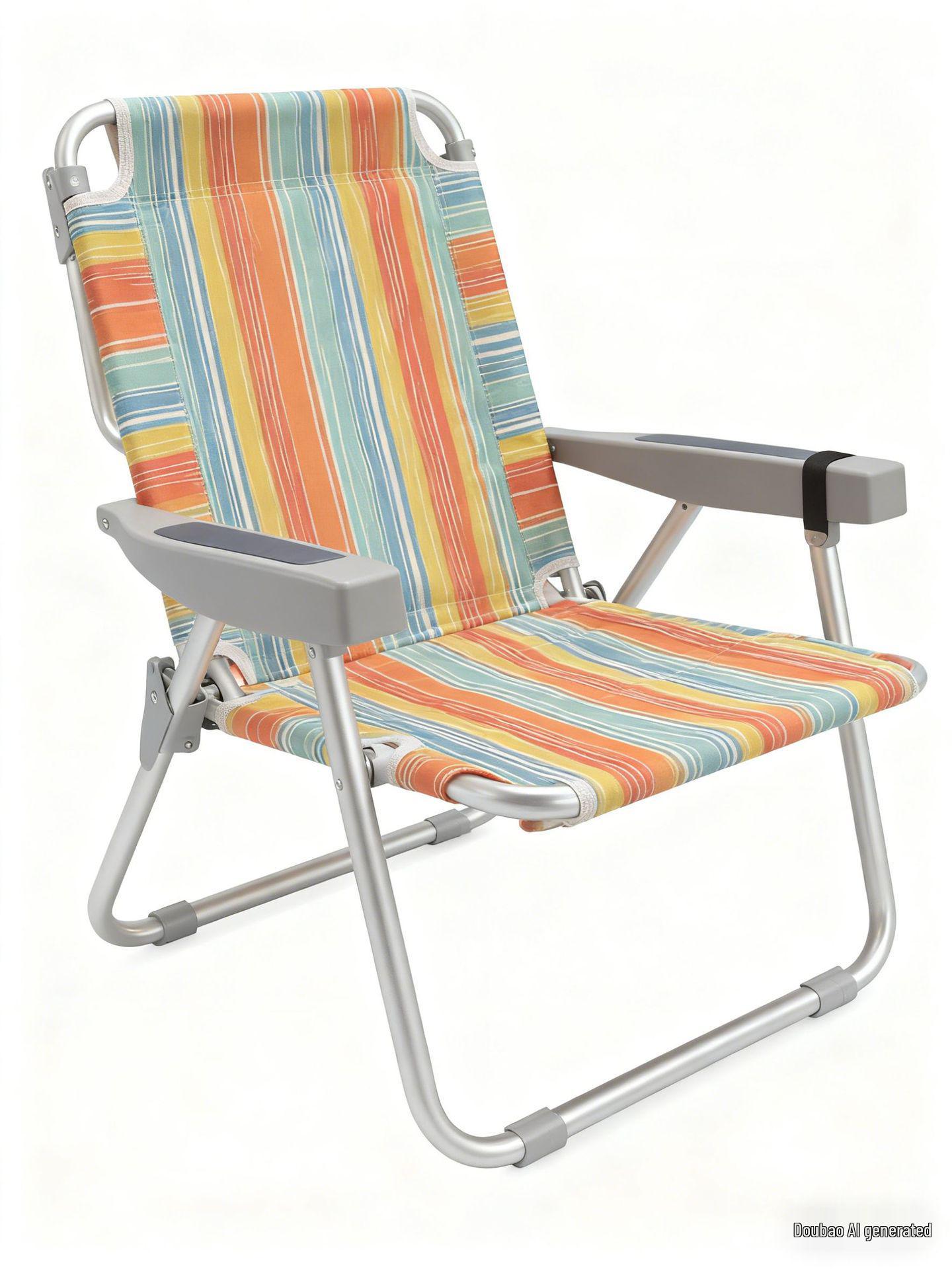 Adjustable Backrest Beach & Camping Folding Chair