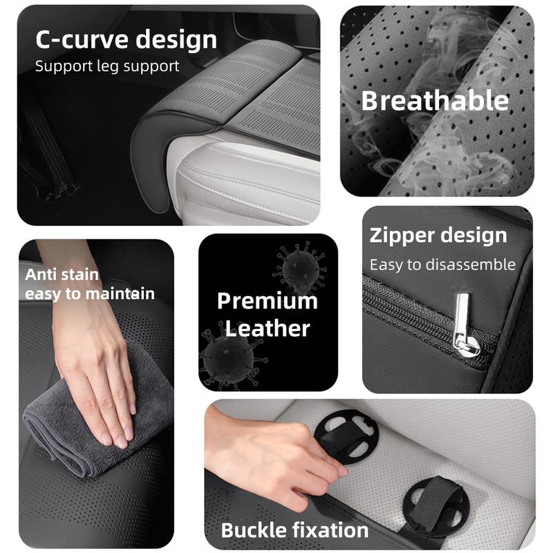 Car Seat Cushion Leg support For Ford Ranger T9 T7 T1 Raptor Rear Car Seat Backrest Protective Cover