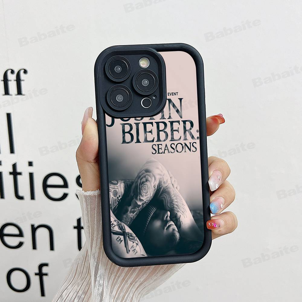 Sänger Justin B-Bieber Handyhülle Für iPhone 17 16 15 14 13 12 11 Pro Max Anti-Drop Weiche Hülle