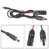 Solar Panel Connectors to 5.5mmx2.1mm Adapter Extension Cable 16AWG  Adapter Portable Power Station Solar Generator