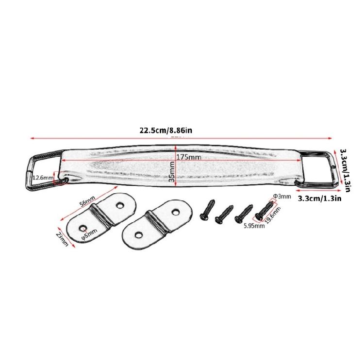 Professional Amp Speaker Handle Belt Replacement Guitar Amp Speaker Handle Strap Amplifier PU Leather Handle Enduring