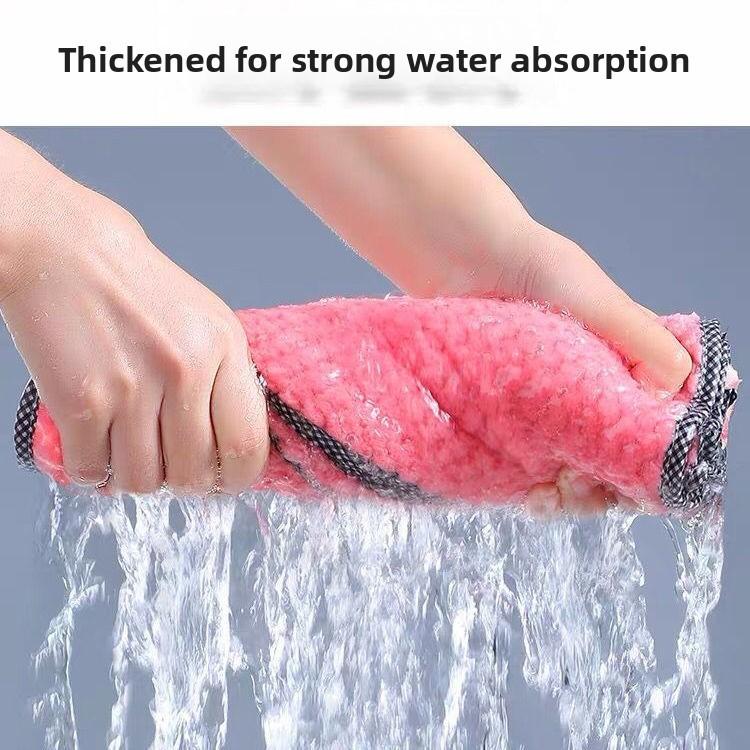 Kitchen Microfiber Dish Cloth With Water Absorption For Pots And Bowls