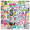50PCS Graffiti Stickers Internet Popular Numbers Six Seven Decals Decor Phone Stationery Sticker DIY Memes 67 Entertaining Play Safe Kid Friendly Fun
