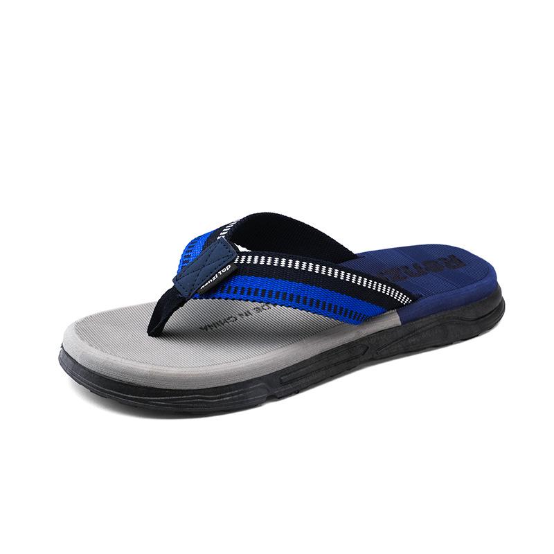 

Мужские повседневные нескользящие модные шлепанцы: Летние пляжные сандалии для ношения в помещении/на улице 42 темно-синий