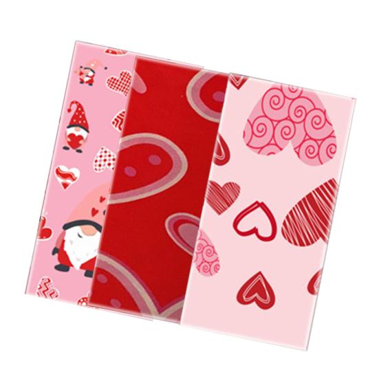 Tablecloth Disposable Ornamental Bright Pink Red Color Valentine's Day Love Heart Table Cover Home Supplies