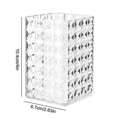 Cutie Depozitare Cosmetice Găleată Depozitare Pensule Machiaj Suport Cupă pentru Pensule Cosmetice Suport Transparent pentru Pixuri pentru Măsuța de Toaletă