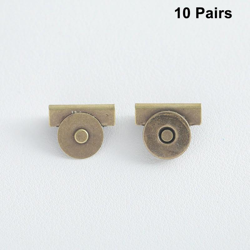 

10 комплектів Не потрібно шити Металева Магнітна Міцна Застібка Пряжка Гаманець Брезентова Сумка Одяг Сумка через плече Зроби сам Магнітна Кнопка-застібка