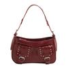 New niche high-end locomotive Spice girl style underarm bag versatile commuter cool shoulder messenger women's bag