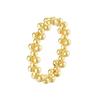 Fashion and Elegant Small Gold Bead Ring Japanese and Korean Women's Niche High-end Ring Girl's Sense Ins Wind Electroplated Titanium Steel Decoration