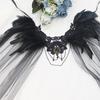 Gothic Veil Cape Tulle Black Tulle Cloak Cape Women Accessories Eye-Catching Halloween Cosplay Costume For Everyday Wear Cosplay