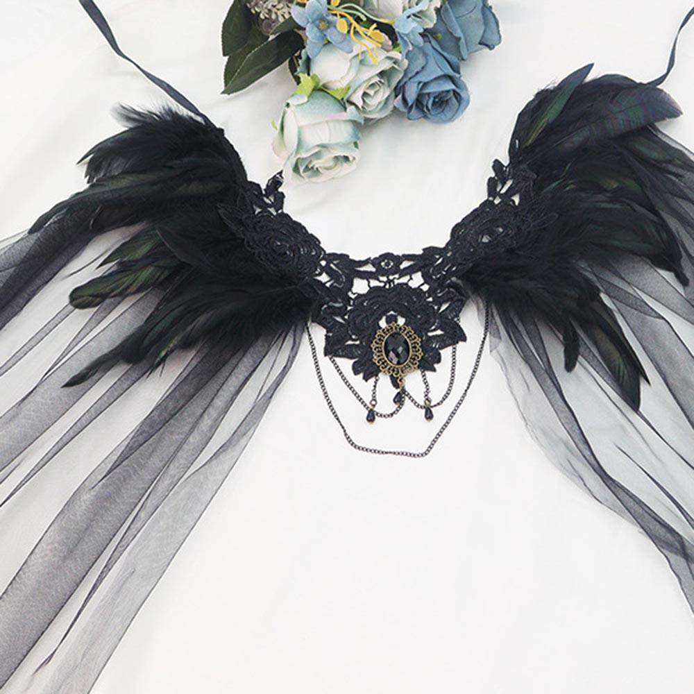 Gothic Veil Cape Tulle Black Tulle Cloak Cape Women Accessories Eye-Catching Halloween Cosplay Costume For Everyday Wear Cosplay