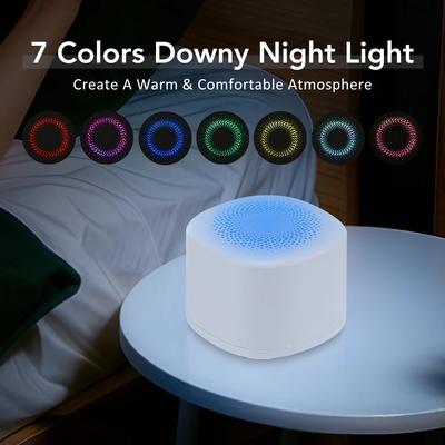 Portable Music Player White Noise Sleep Aid Music 7 Colors Night Light Help Children Fall Asleep Home Intelligent Sleep Monitor