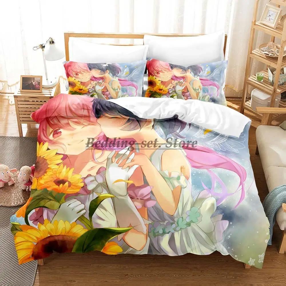 Happy Sugar Life Povlečení Jednolůžko Twin Plné Královské Královské Velikosti Postelová Sada Pro Dospělé Dětský Pokoj Sada Povlaků na Peřinu Anime Prostěradlo