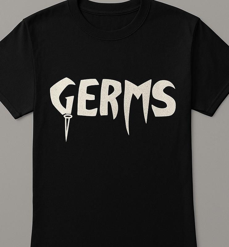THE GERMS Punk rock hardcore thrash band Unisex T-Shirt XL