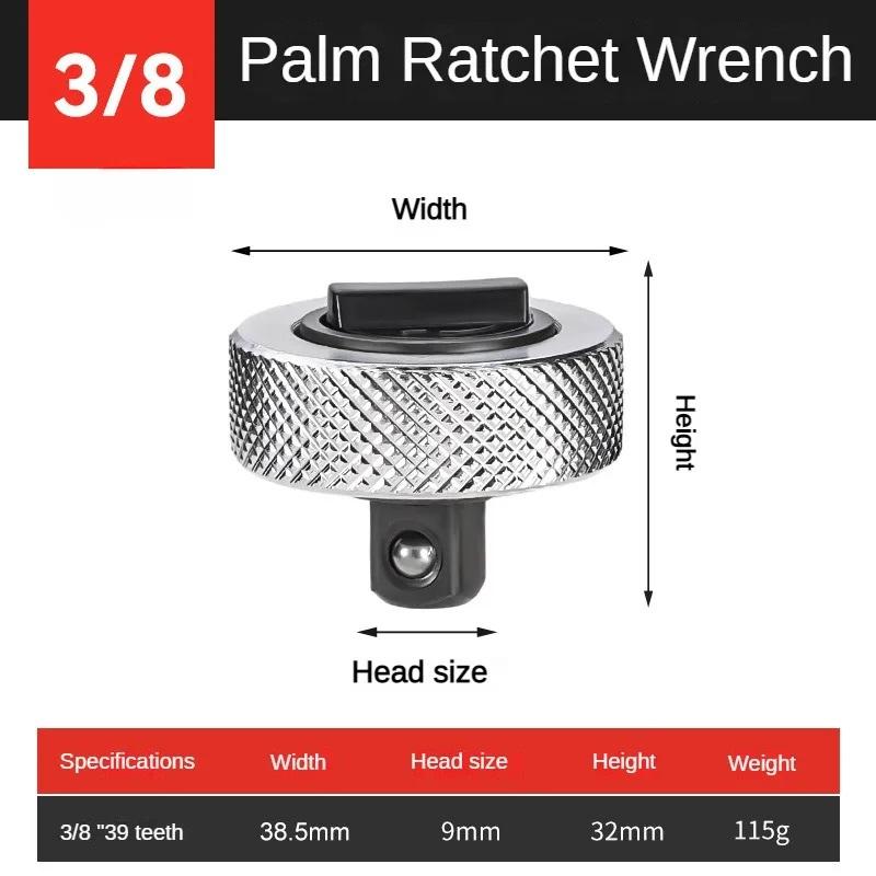 

1Pcs Finger Ratchet Handle Whole Steel 1/4“ 3/8 1/2 Drive Durable Ratchet Socket Wrench 3/8
