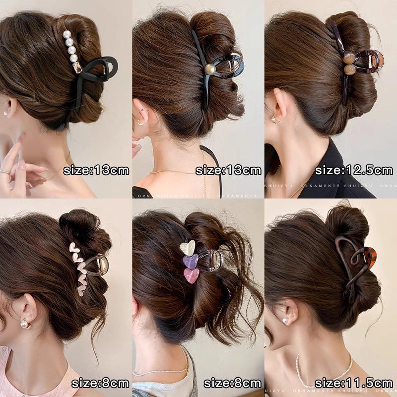 2025 Elegant Large Hair Clip for Women - Chic Shark Design for Thick Hair