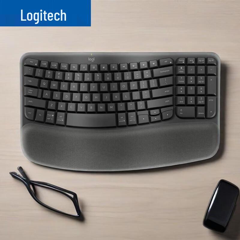 

Logitech Wave Keys Ergonomic Wireless Keyboard